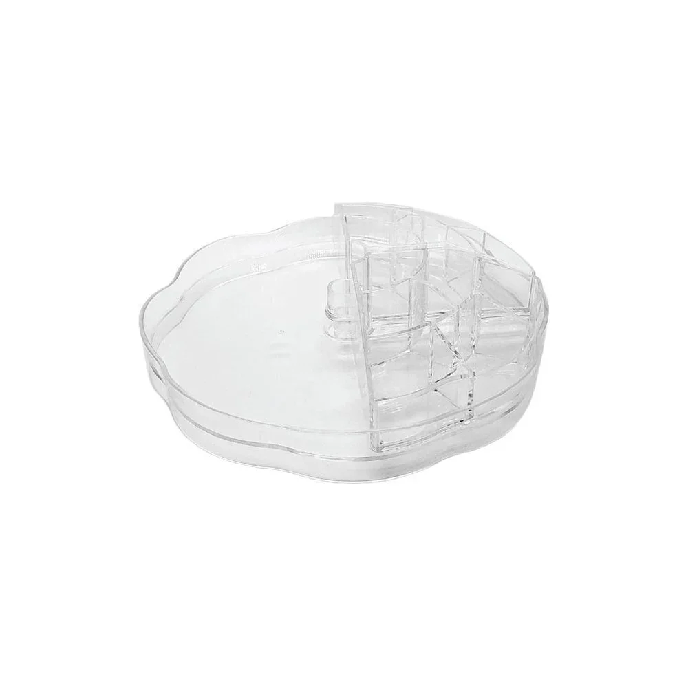 𝅺OLIVIA Rose Rotating Carousel Clear Cosmetic Jewelry Organizer